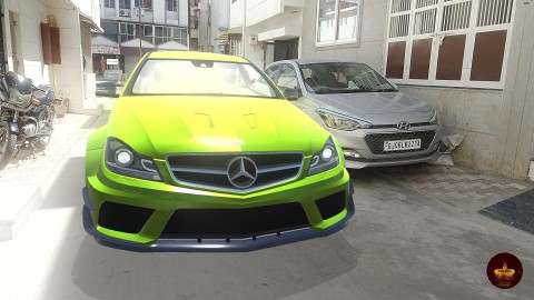 Mercedes Benz car in AR