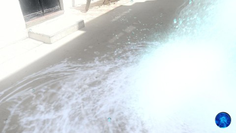 waterfall from gallon bottle in AR