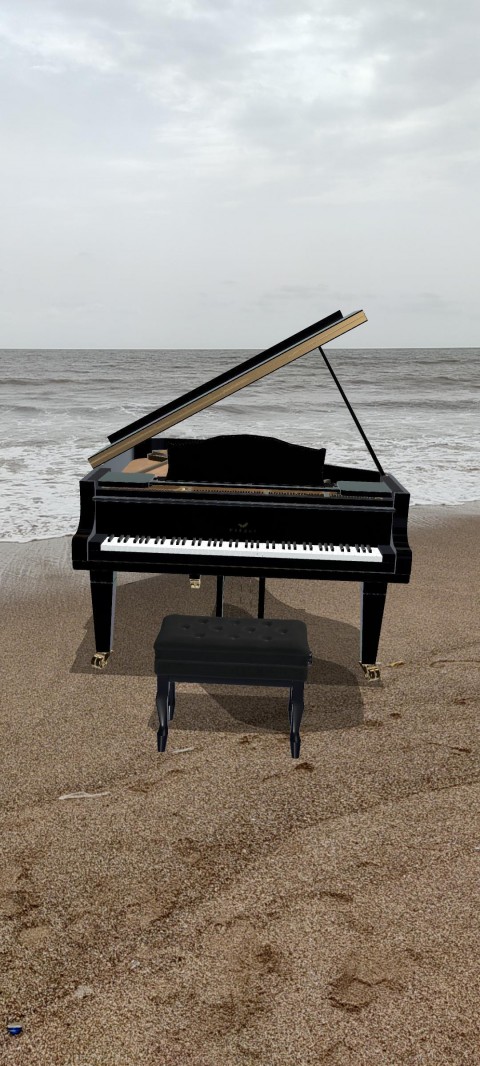 Piano on the beach