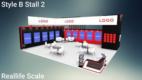 Stall B Style 2 Real Life Scale