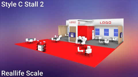 Stall C Style 2 Real Life Scale