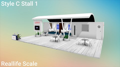 Stall C Style 1 Real Life Scale