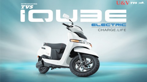 TVS iQube White