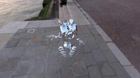 Shiny Robot Sculpture