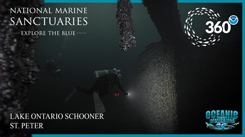 Lake Ontario Schooner St. Peter | 50th Anniversary Edition AR Portal with 360° Experience | NOAA
