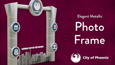Elegant metallic AR Photo frame
