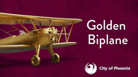 Thunderbird and City of Phoenix Golden Biplane in AR
