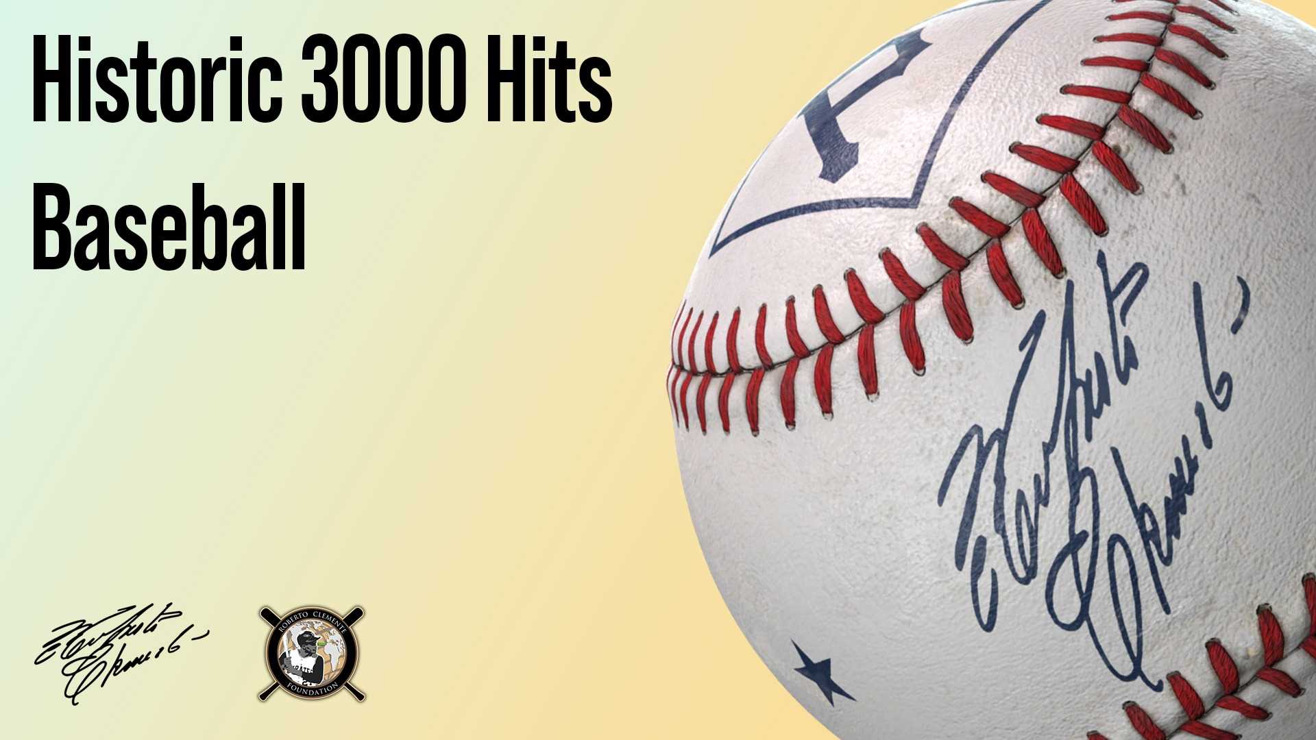 Roberto Clemente's historic 3000 Hits Baseball - VueXR