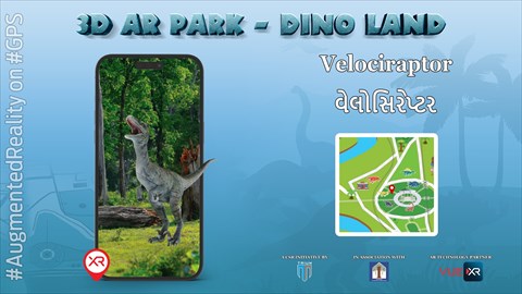 Velociraptor || 3D AR Park || Dino Land