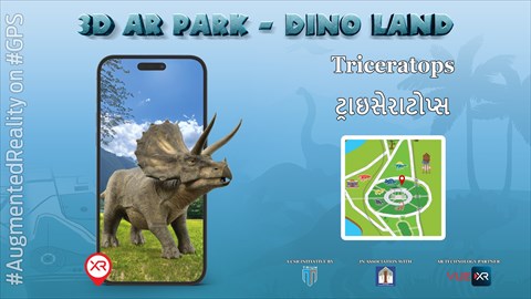 Triceratops || 3D AR Park || Dino Land