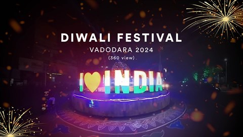 Diwali Festival Vadodara 2024 360 video